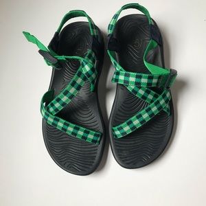 Chaco 8 z/volv gingham - EUC